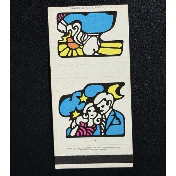 Unstruck 1969 Psychedelic Art Matchbook Lot of 4 Ohio Match Co Pop Art Designs - Picture 6 of 15